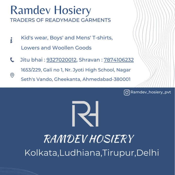 Post image Ramdev Hosiery has updated their profile picture.