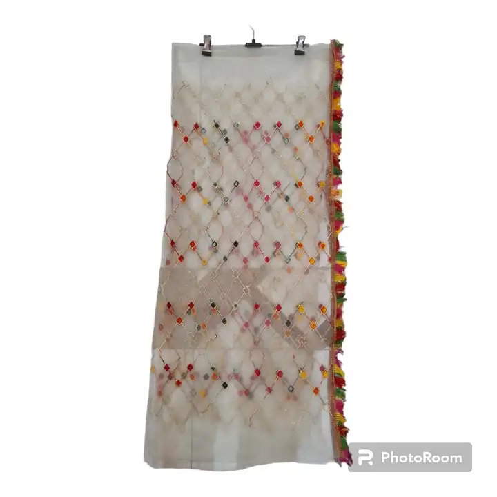 HEAVY NET DUPATTA MULTI COLOR IMROIDRY  uploaded by Kk collection on 6/7/2023