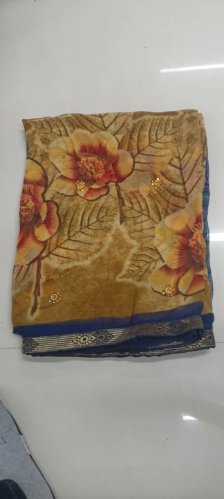 Printed saree uploaded by Amit textiles on 6/7/2023