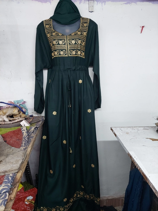 Rayon embroidery gown uploaded by business on 6/7/2023