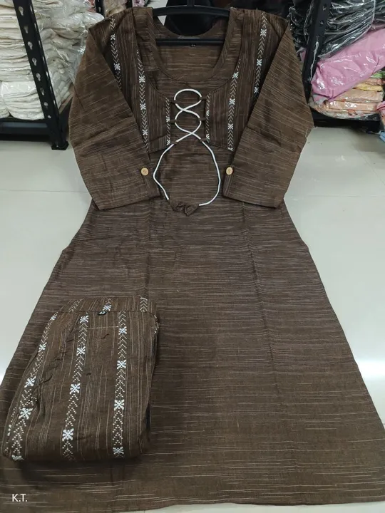 Cotton kurti pant vt uploaded by pink Rose fashion Store  on 6/7/2023