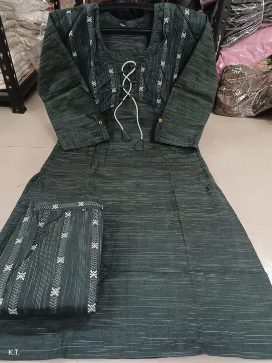 Cotton kurti pant vt uploaded by pink Rose fashion Store  on 6/7/2023