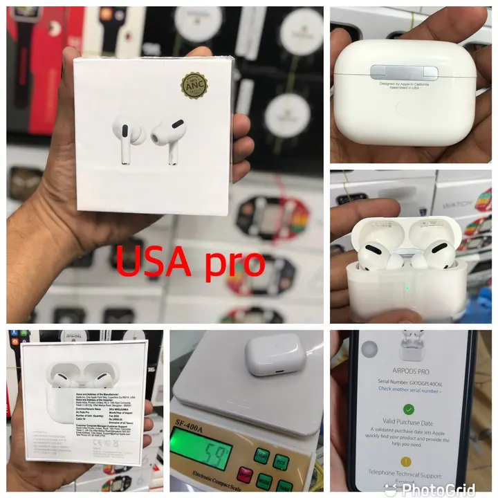 Post image USA 🇺🇸 Airpods pro  piece by piece Guarantee 💯 
A1 quality  598mah Battery