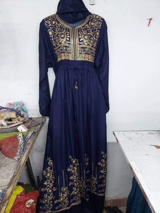 Rayon embroidery gown  uploaded by Zeebros ladies wear on 6/7/2023