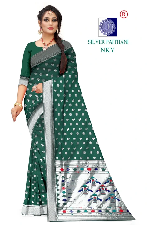 Post image Silk  meenakri buta saree in 12 colour sett