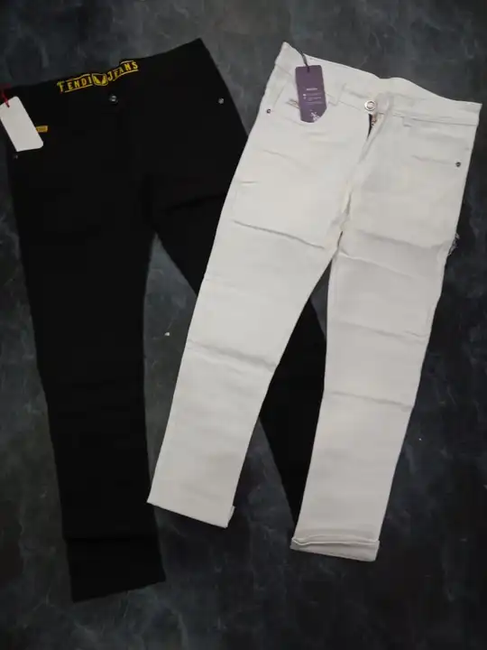 White and black Jean's  uploaded by Kpadiya shop on 6/7/2023