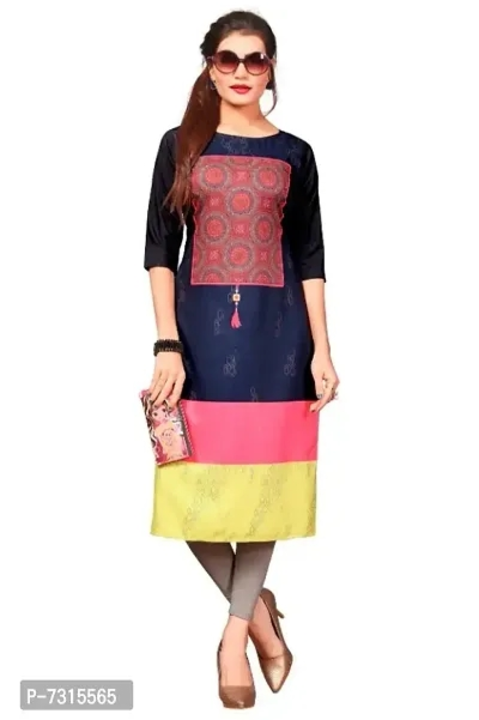 Printed Crepe Festive & Party Straight Kurta uploaded by business on 6/7/2023