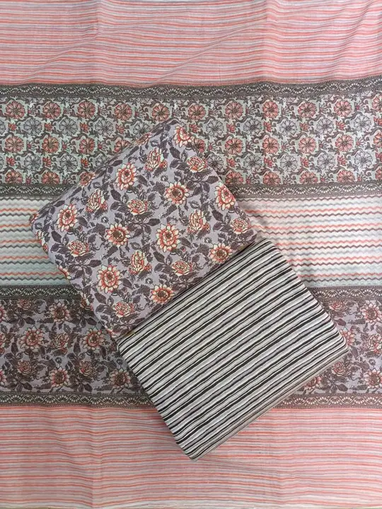 Jaipuri cotton printed dress material pure COTTON 100% uploaded by SHV Sh handloom on 6/7/2023