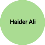 Business logo of Haider Ali
