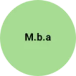 Business logo of M.b.a