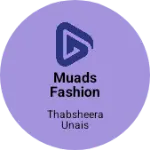 Business logo of Muads fashion hubb online shop