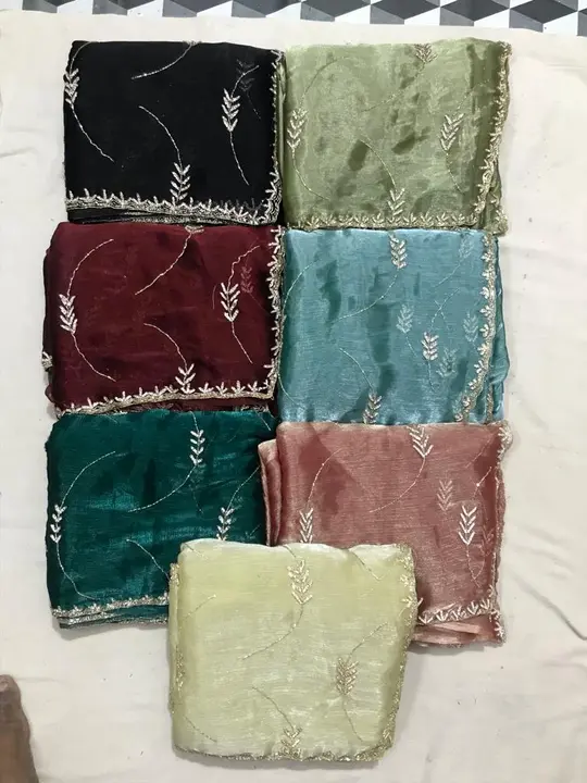 Jimmy Saree handwork heavy uploaded by business on 6/7/2023