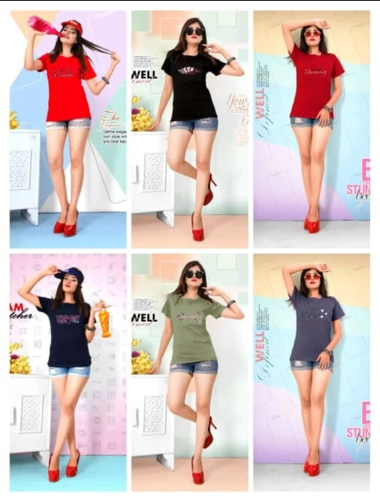 Cotton T-shirts For Girl's  uploaded by FASHION MART on 6/8/2023