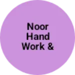 Business logo of Noor hand work & computer