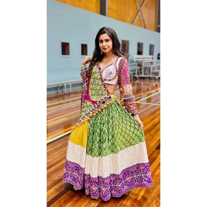 Printed lehanga choli vt uploaded by pink Rose fashion Store  on 6/8/2023