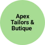 Business logo of Apex tailors & butique
