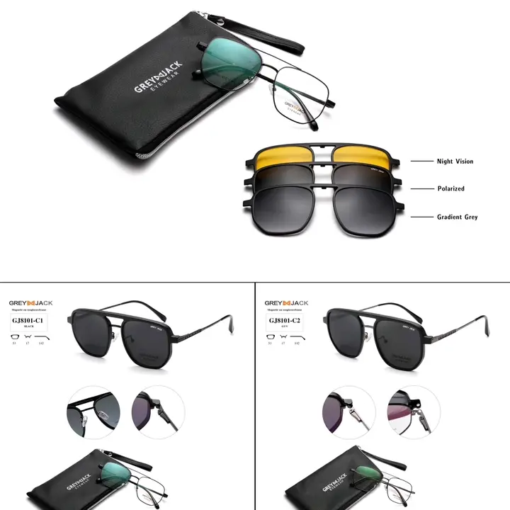 Grey & Jack Attechment Sunglasses Full Stock Available  uploaded by Ashoka Traders on 6/8/2023