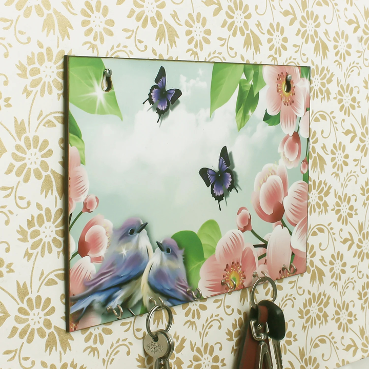 🍁🍁 sku = NVWKH53263
Nature View Theme Wooden Key Holder With 6 Hooks
 uploaded by Home decor on 6/8/2023