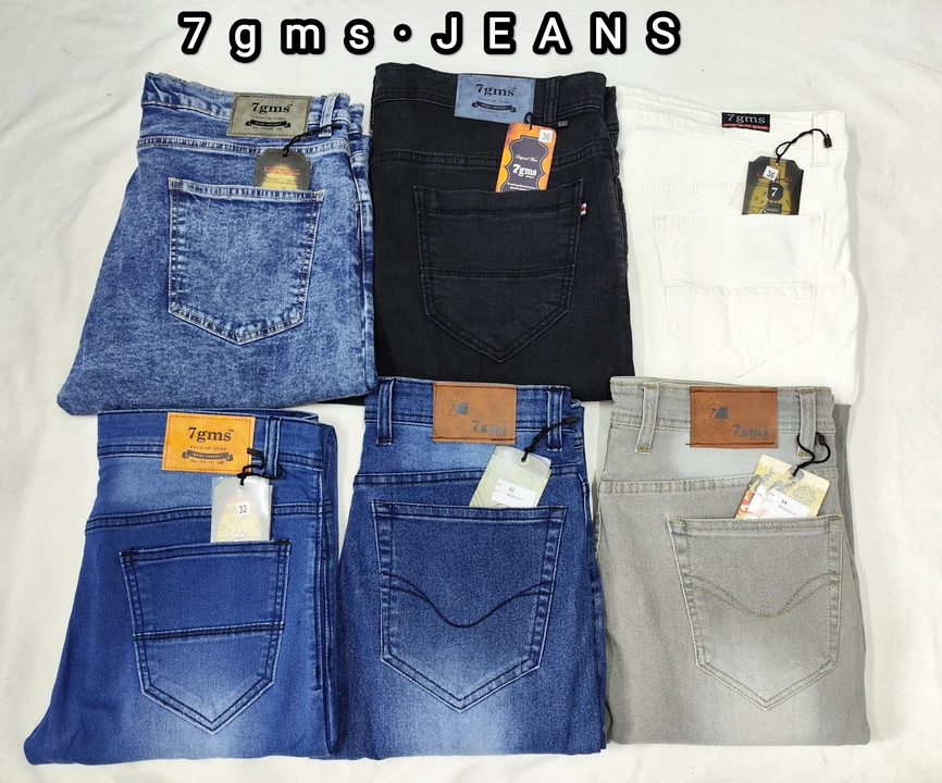 Jeans 👖 Brand : 7gms many colors available with size 30 33 34 36  uploaded by Taj Garments on 6/8/2023