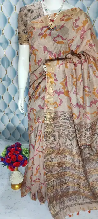 Baswada silk saree uploaded by Sharka Fabrics on 6/8/2023