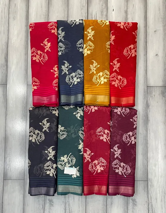 New arrivals.

Fabric smooth summer special cotton with beautiful print + self stripes   uploaded by SHUBH DESIGNER STUDIO on 6/8/2023