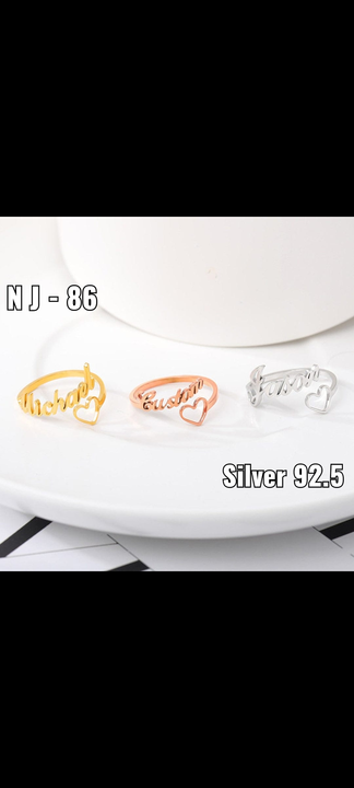 Custom Name Ring in pure silver 92.5 uploaded by NAKSH JEWELS on 5/19/2024