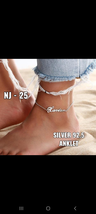 Pure silver 92.5 Anklet uploaded by NAKSH JEWELS on 6/8/2023
