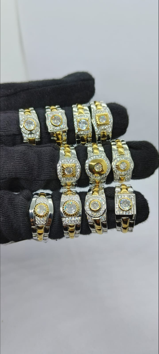 Imported watch belt mens ring in pure silver 92.5 uploaded by NAKSH JEWELS on 5/30/2024