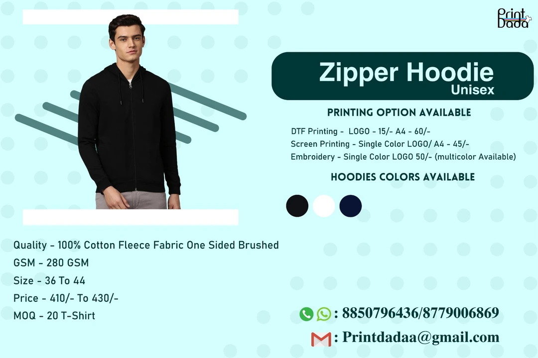 Custom Zipper Hoodies uploaded by business on 6/8/2023