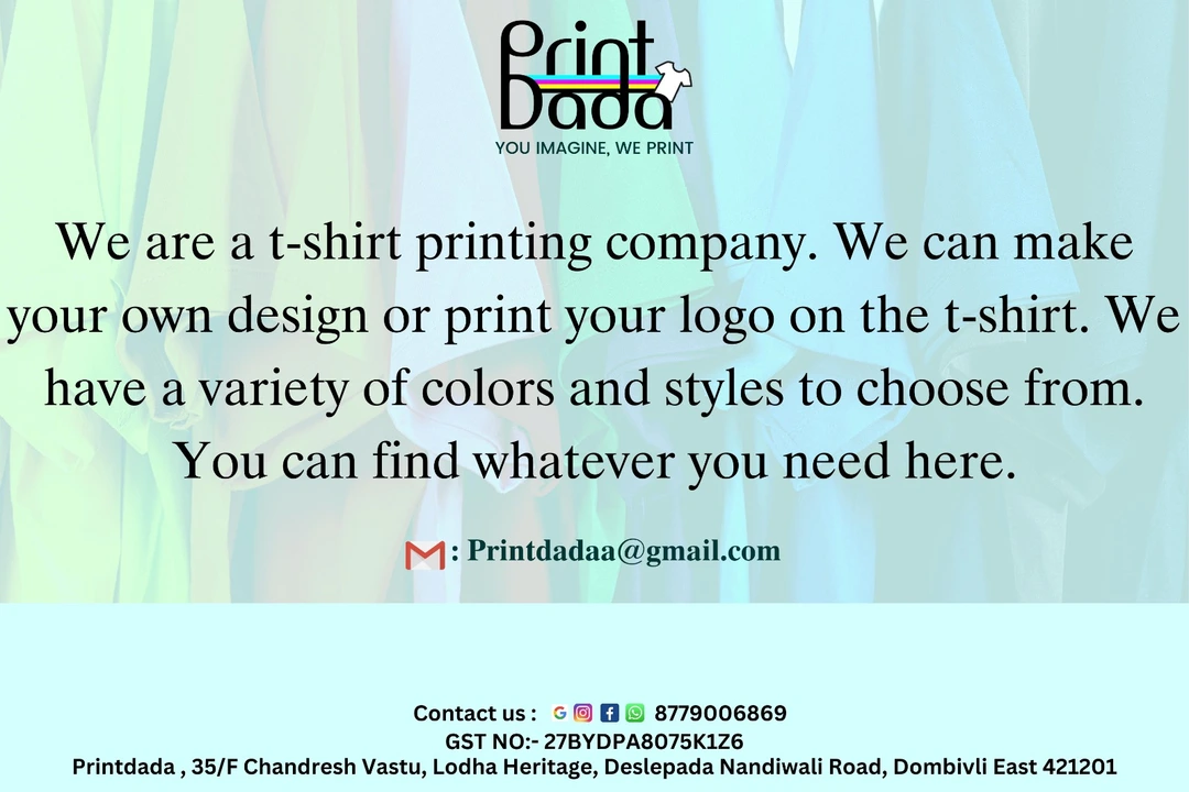 Information uploaded by Printdada T-Shirts Printing And Manufacturing on 6/8/2023
