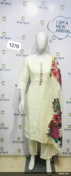 Kurti with pant and dupatta  uploaded by business on 6/8/2023