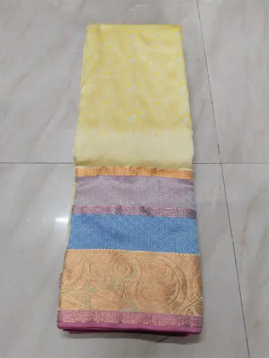 Ellampillai Aer silks  sarees/ fancy border contrast colour pallu uploaded by Amman Textile on 6/8/2023