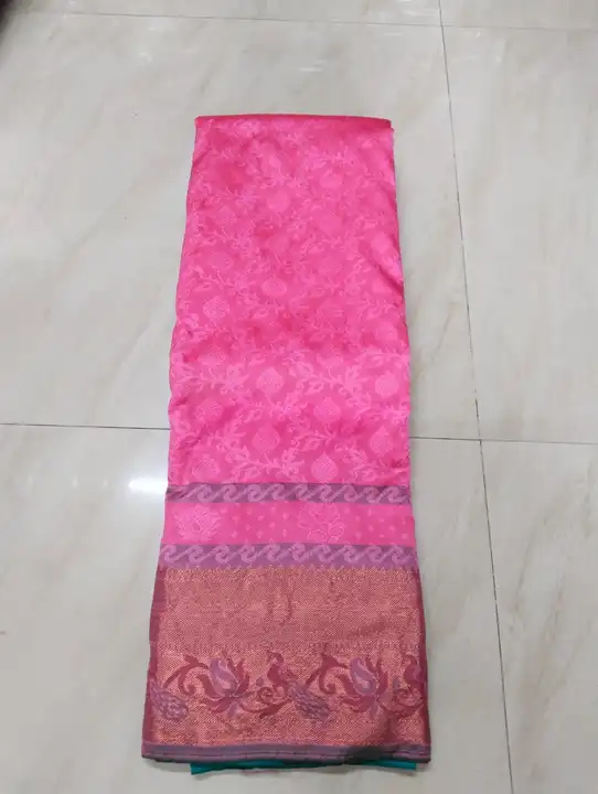 Ellampillai Art silks  sarees/ fancy border contrast colour pallu uploaded by Amman Textile on 6/8/2023