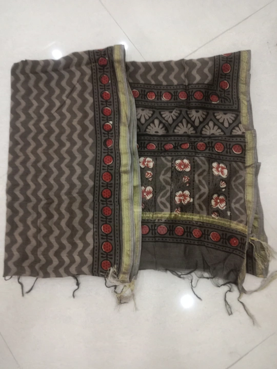 Chanderi dupptta🤩🤩 uploaded by Ishita textiles  on 6/8/2023