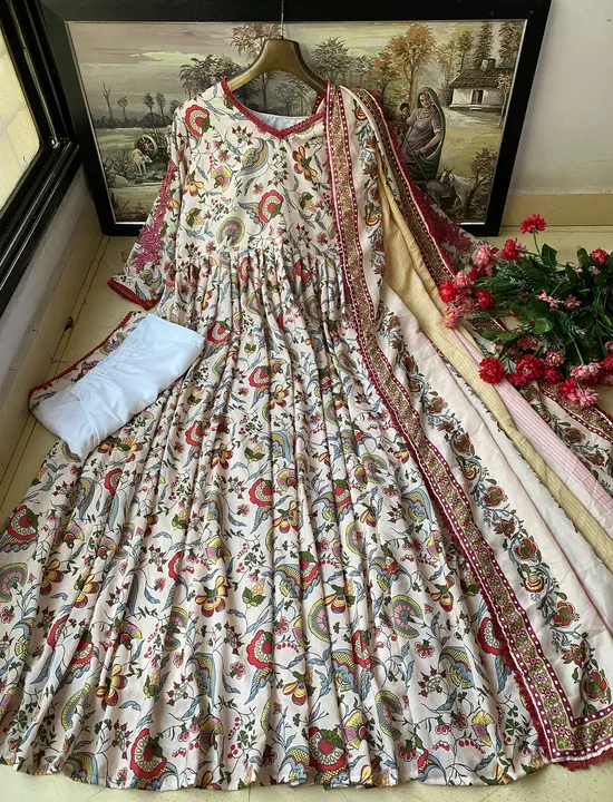 VF 179

♥️ PRESENTING NEW DESIGNER PRINTED ANARKALI GOWN ♥️

♥️ GOOD BUTTER SILK OUTFIT

# FABRIC DE uploaded by A2z collection on 6/8/2023