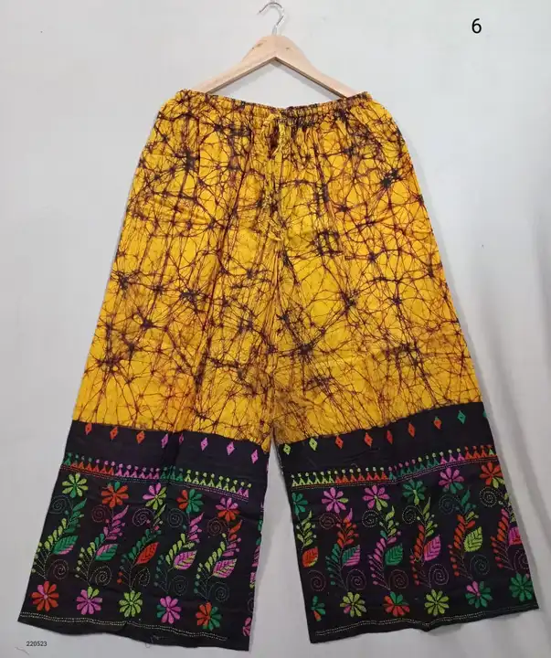 Kantha batik (Hand painted batik palazo)  uploaded by Susmita's collection ❤😍 on 6/8/2023