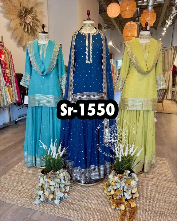 👉👗*Launching New Designer Party Wear Look New Top-Plazzo and Dupatta With Heavy Embroidery Work * uploaded by A2z collection on 6/8/2023