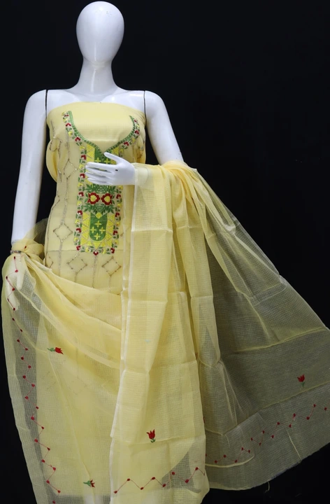 Embroidery work suit  uploaded by Ansari Handloom on 6/8/2023
