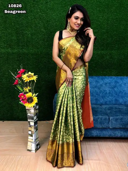 Handloom Weaving
Pure Kanjivaram Silk With Mina Weaving uploaded by Miss Lifestyle on 6/8/2023
