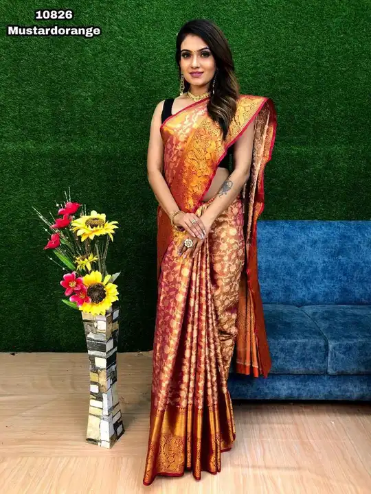 Handloom Weaving
Pure Kanjivaram Silk With Mina Weaving uploaded by Miss Lifestyle on 6/8/2023