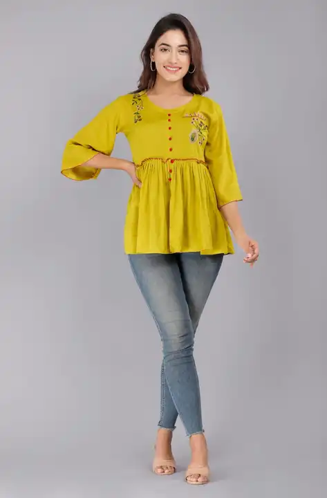 Rayon Embrodiery Top uploaded by Rupru Fashion Private Limited on 6/8/2023