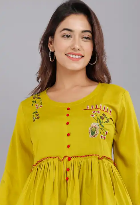 Rayon Embrodiery Top uploaded by Rupru Fashion Private Limited on 5/30/2024