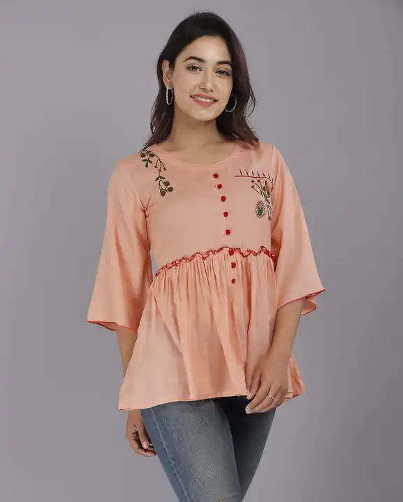 Rayon Embrodiery Top  uploaded by Rupru Fashion Private Limited on 6/8/2023