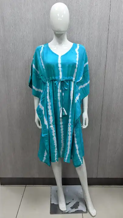 Rayon tie dye free size kaftan premium quality womenswear uploaded by Rama exports on 6/8/2023