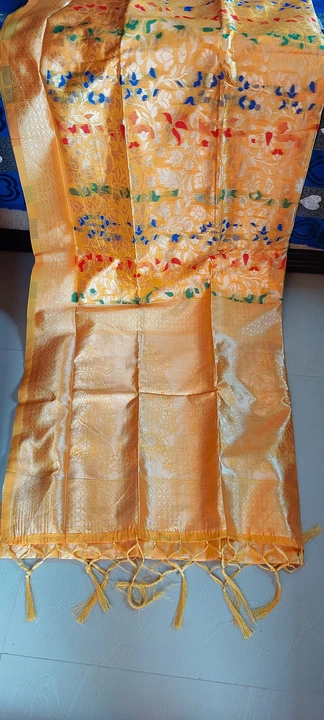 KASHMIRI SLIK SAREES WITH BLOUSE PIECES GOOD QUALITY  uploaded by SAMRIDDHA'S CREATIONS on 6/8/2023