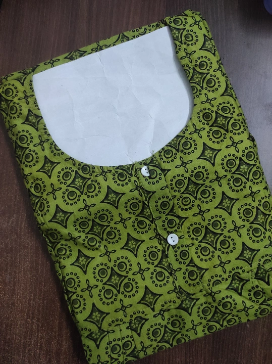 Jaipuri cotton2 button nighty night gown  free size uploaded by Narsinh Enterprises on 6/8/2023
