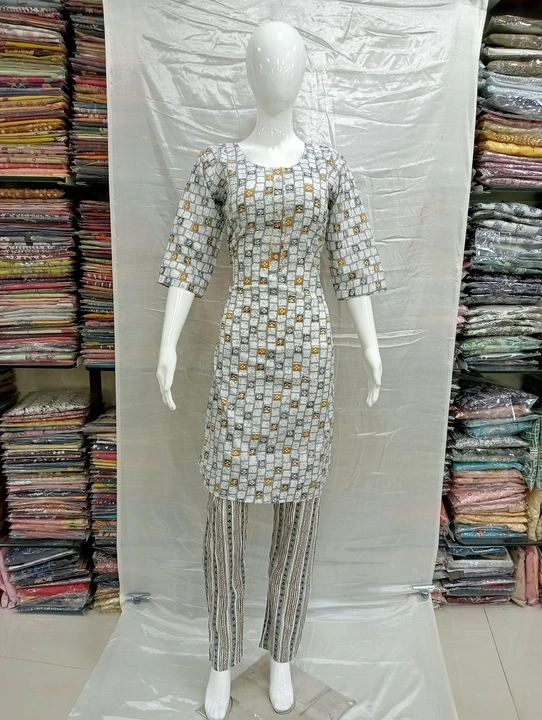 Kurti with pant  uploaded by S.NARESH KUMAR  on 6/8/2023