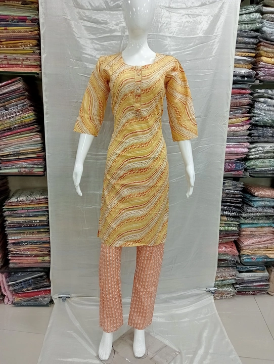 Kurti with pant  uploaded by S.NARESH KUMAR  on 6/8/2023