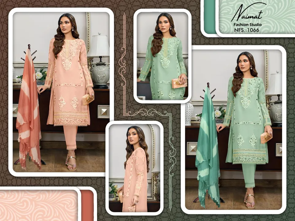 ‼️ *Embroidery Classy Collection*‼️ 
       
          (NFS-1066)
➖➖➖➖➖➖➖
 ✨ by *Naimat Fashoin Stud uploaded by Fashion Textile  on 6/8/2023