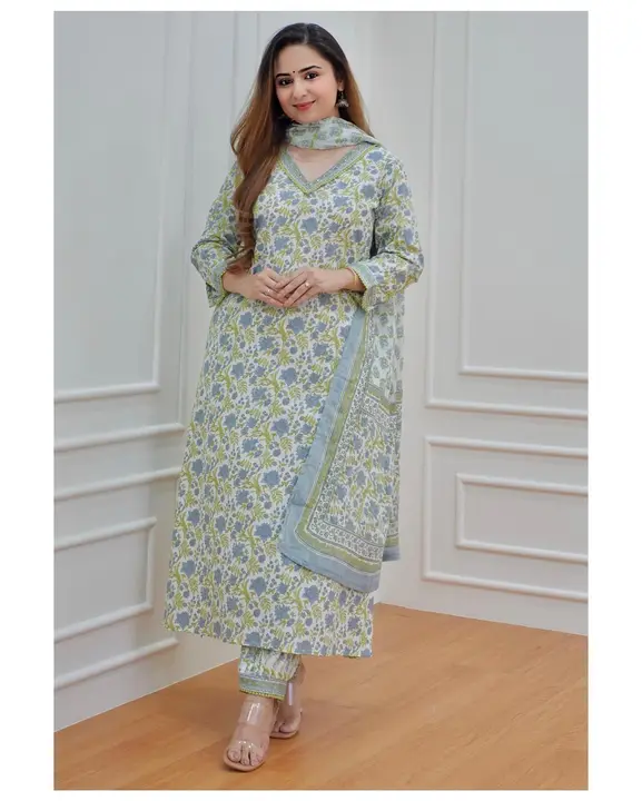 *AFGHANI SUIT SET*
💕💕💕💕💕💕💕

 *NEW LUNCHING BEUTIFUL CLASSICAL PRINT COTTON  KURTA  WITH PENT  uploaded by Fashion Textile  on 6/8/2023